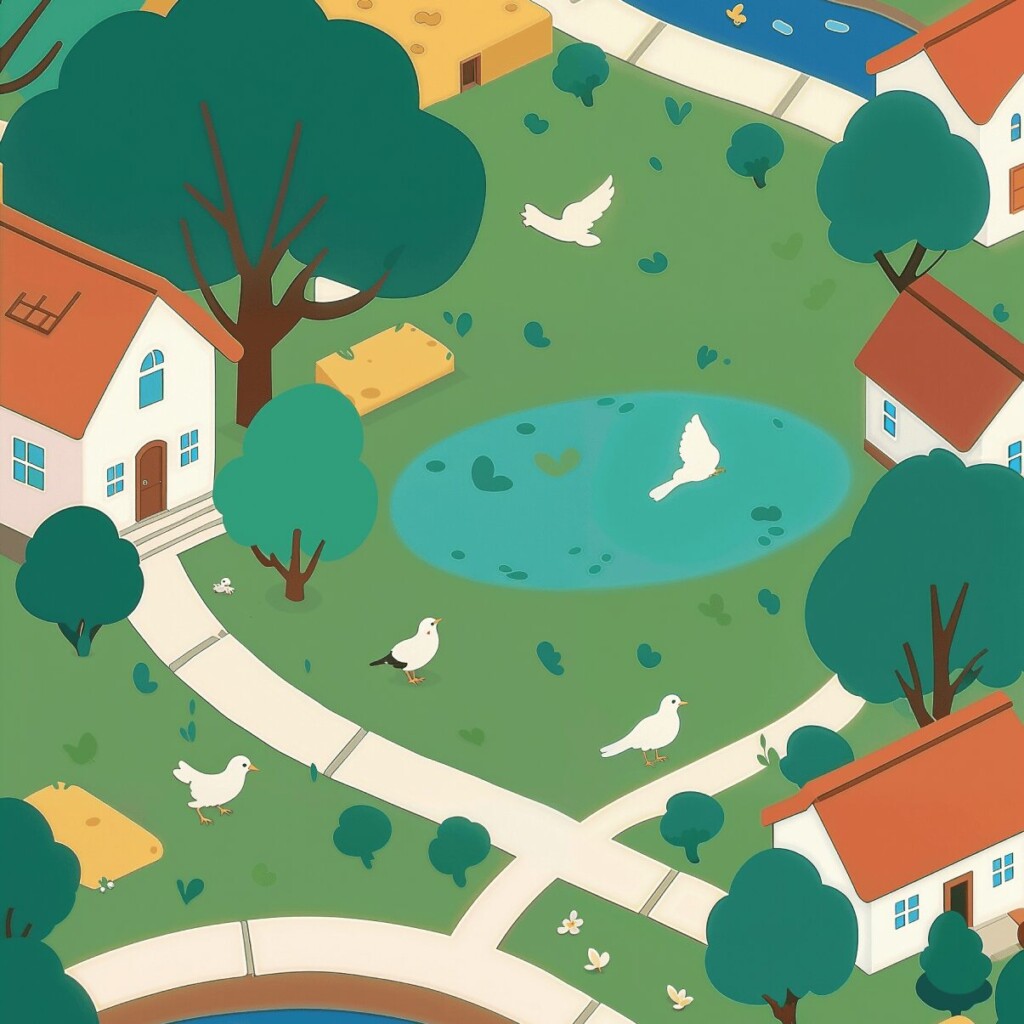 flat design map using ai print on demand tool